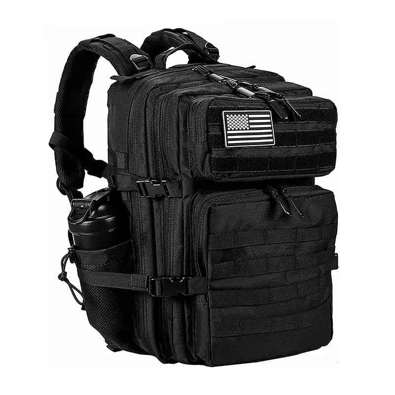 LHI 45L/35L/25L Tactical Backpack for Men and Women Waterproof Athlete Gym Outdoor Bag Travel Hiking Rucksack with Bottle Holder - Smarsty