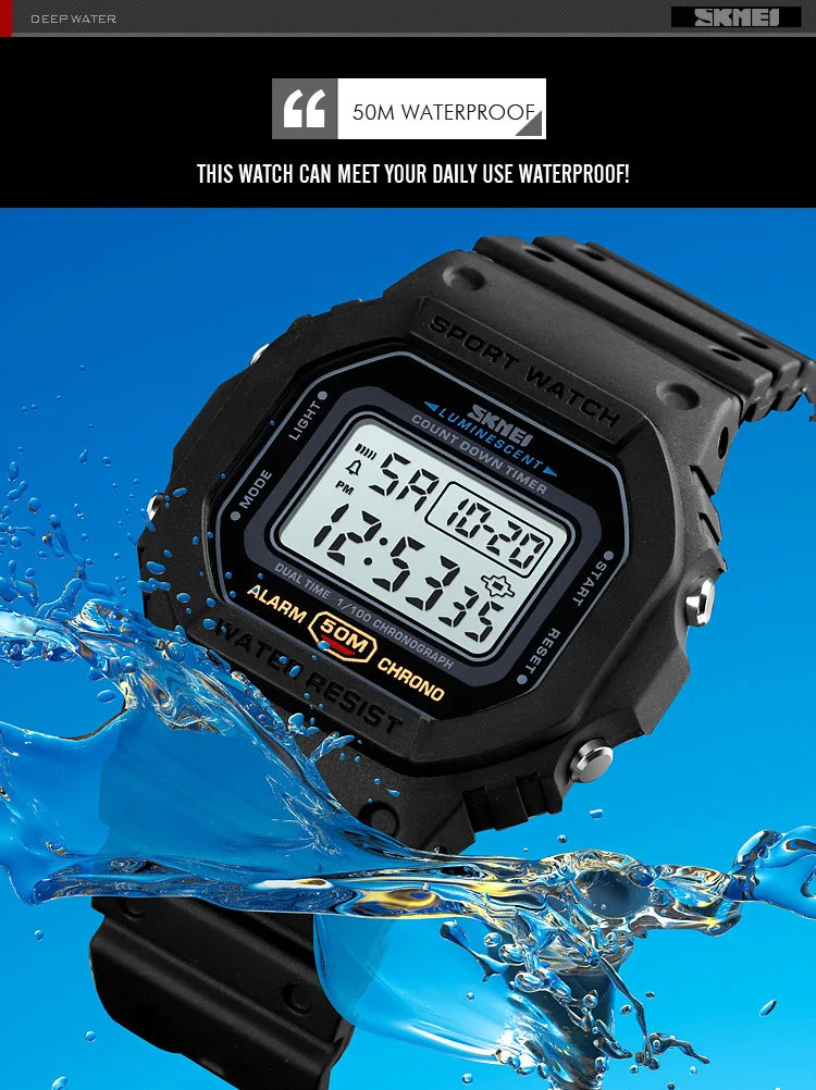 SKMEI 1628 Waterproof Military Digital Watch for Men - Smarsty