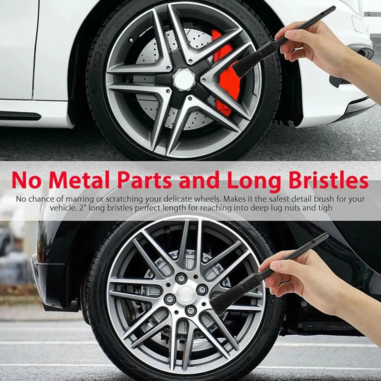 Soft Car Detailing Brush For Interior And Wheel Cleaning - Smarsty