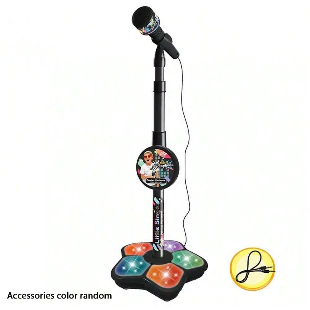 Kids Microphone Stand Toy, Portable Children's Karaoke Electronic, Durable Party Karaoke Microphone Stand, Kids Karaoke Machine - Smarsty