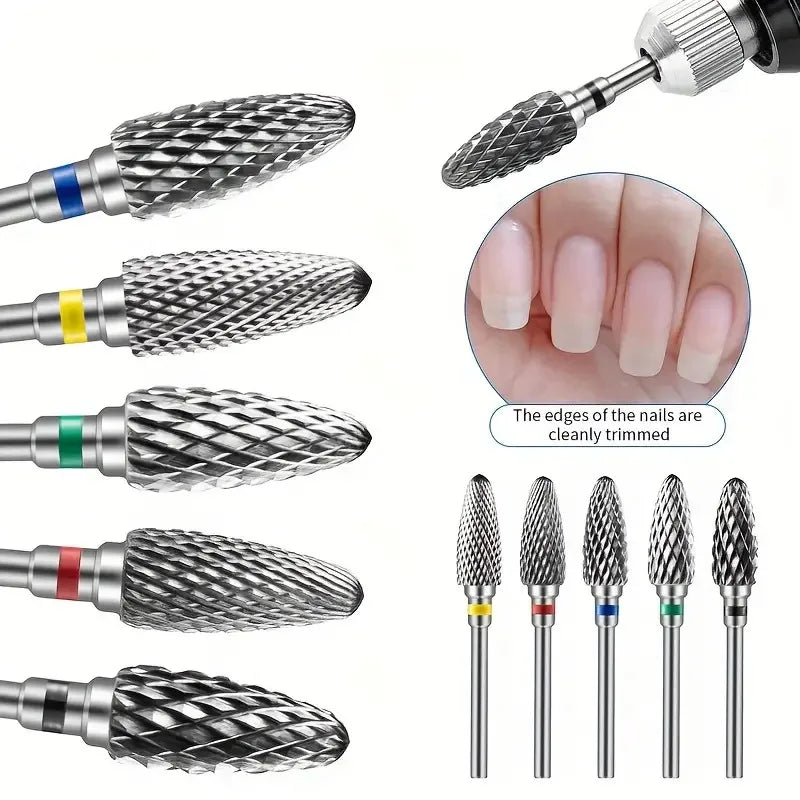 Tungsten Carbide Nail Drill Bits for Effective Gel Polish Removal - Smarsty