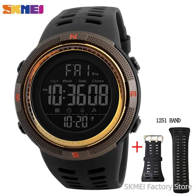 SKMEI 1251 Waterproof Digital Sports Watch for Men - Smarsty