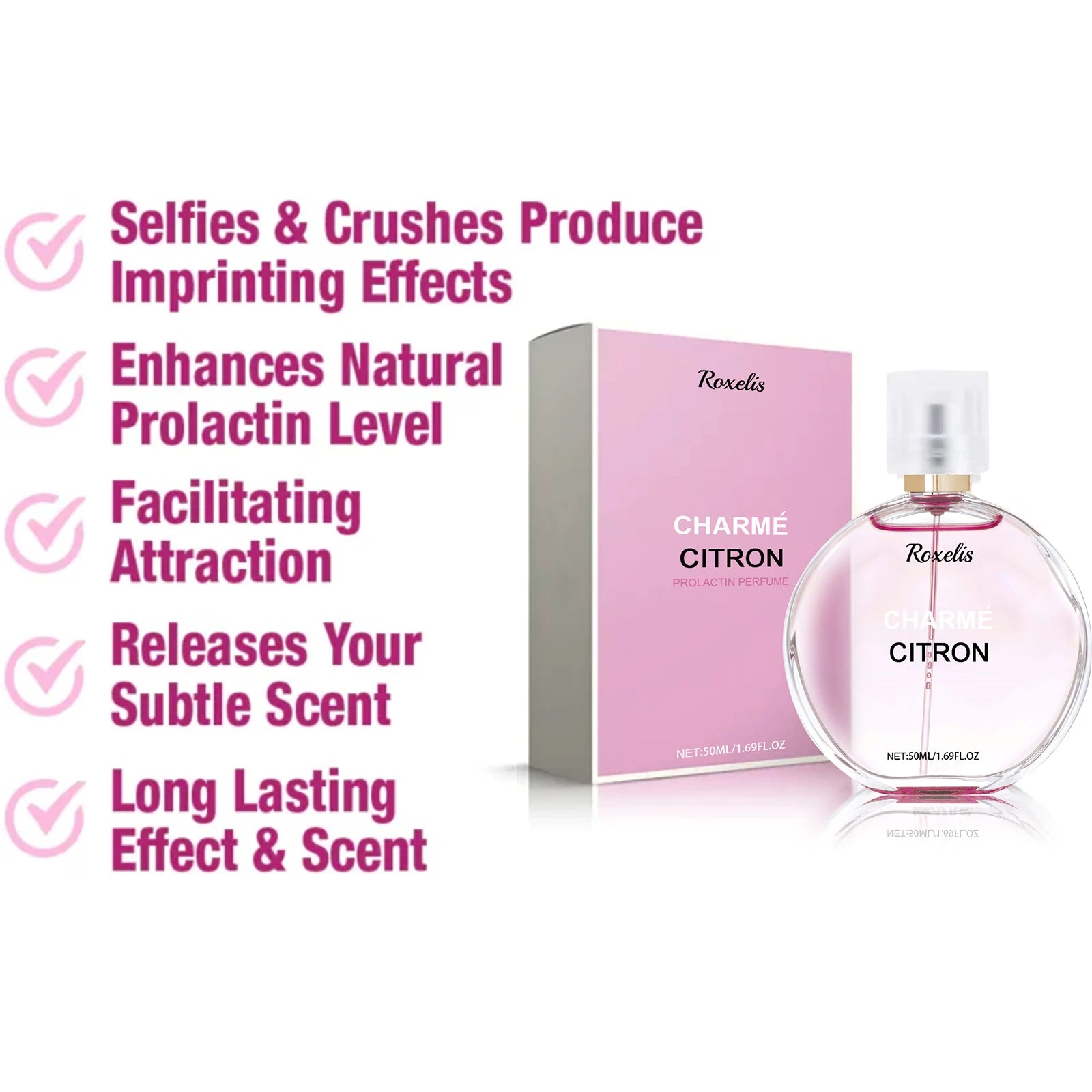 Women's Perfume - Elegant Charming Floral Scent Long Lasting Fresh Mild Non-Irritating, Subtle Fragrance for Dating & Daily Wear