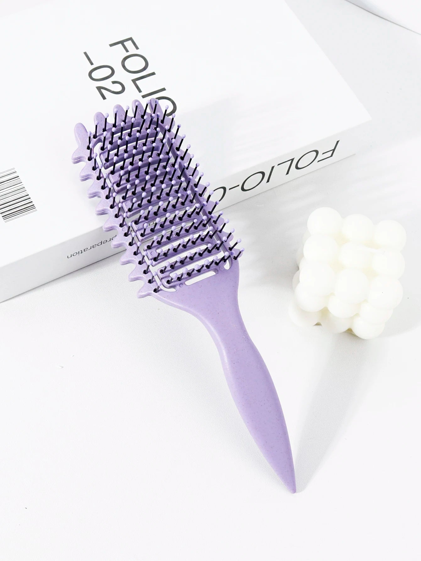 Curly Hair Styling Brush with Nylon Bristles - Smarsty