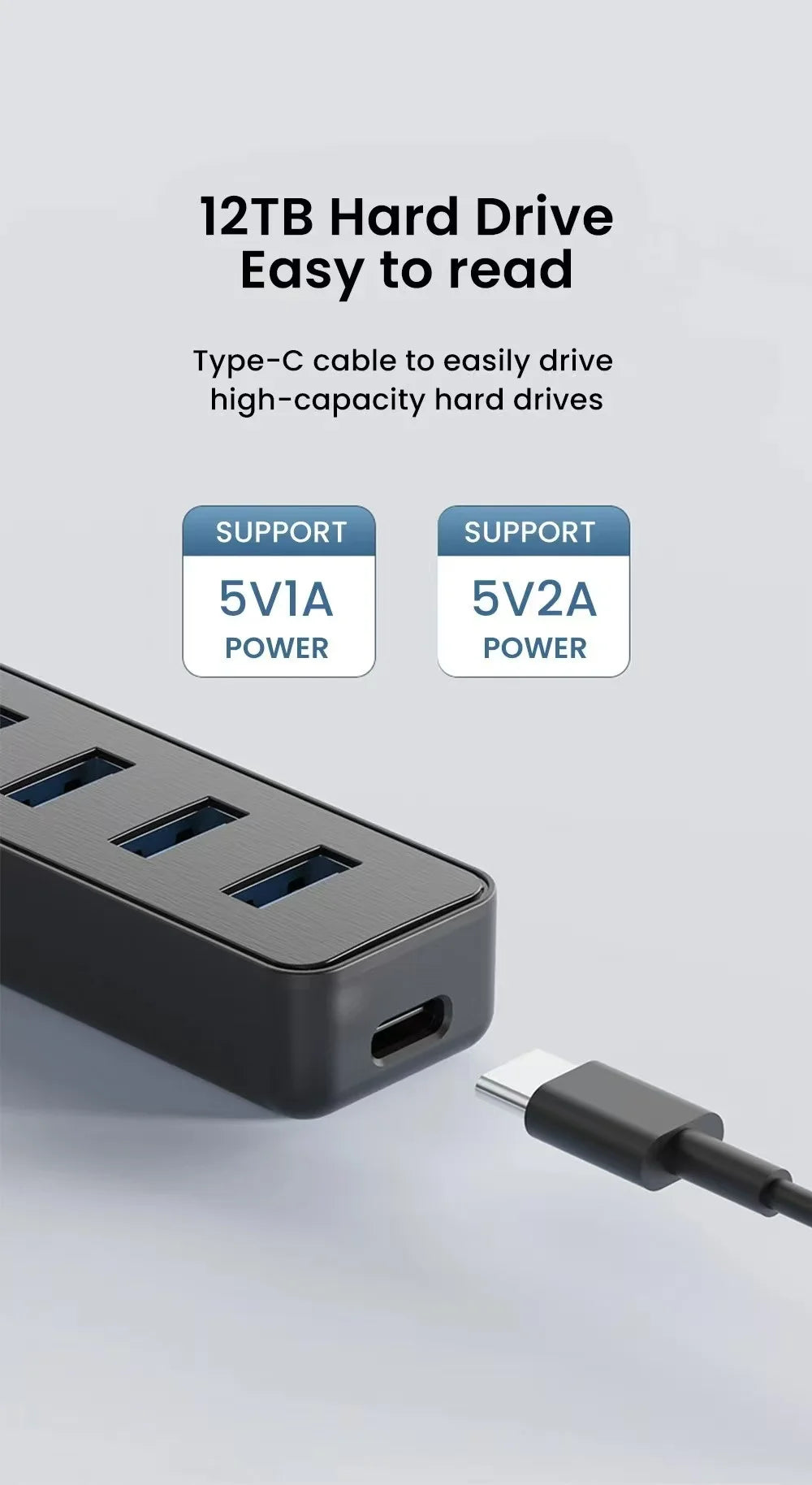 USB C Hub Quad Port High Speed USB3Point0 ExpansionPro