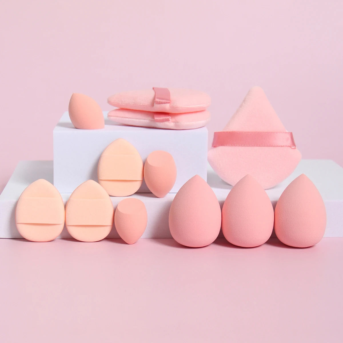 12-Piece All-Purpose Makeup Sponge Set for Flawless Application - Smarsty