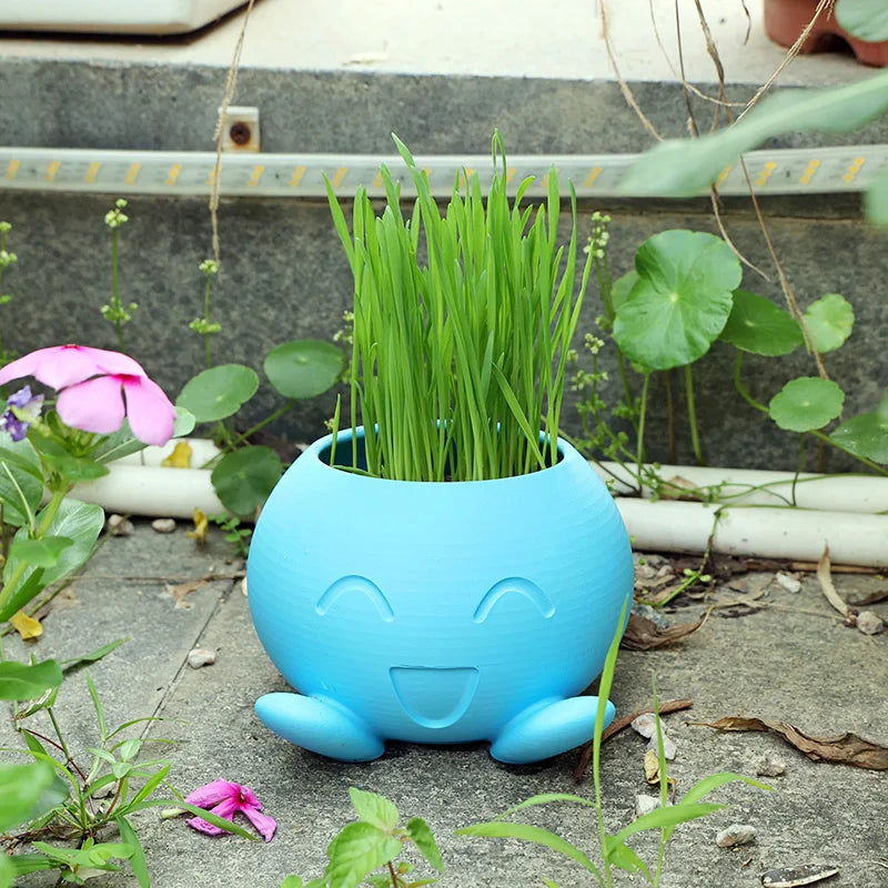 Oddish Flowerpot Funny Inspired Flower Pot for Garden Decor Desk Decor