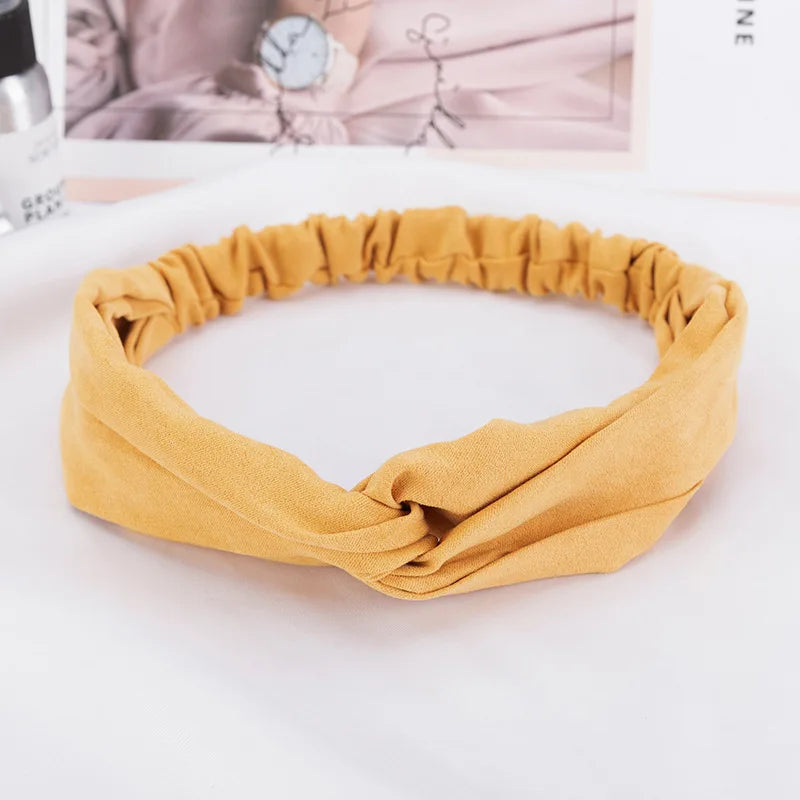 2024 New Design Fashion Women Summer Style Headbands Bohemian Girl Cross Turban Bandage Bandanas Hairbands Hair Accessories - Smarsty