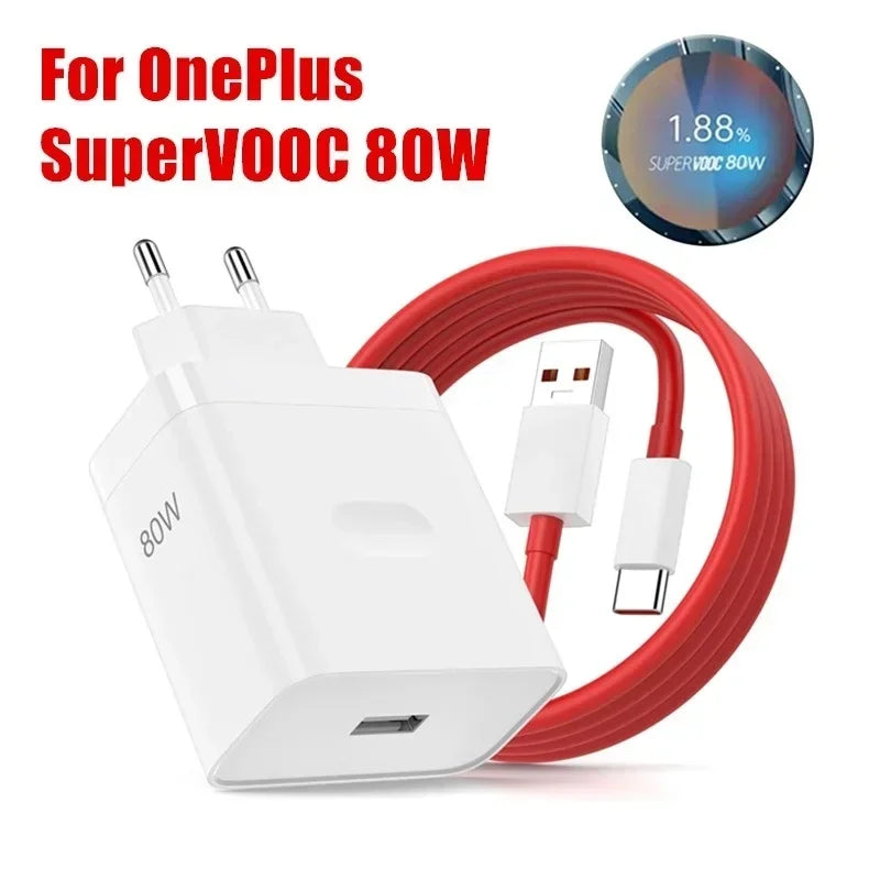 80W USB C Fast Wall Charger EU Plug For Smartphones - Smarsty