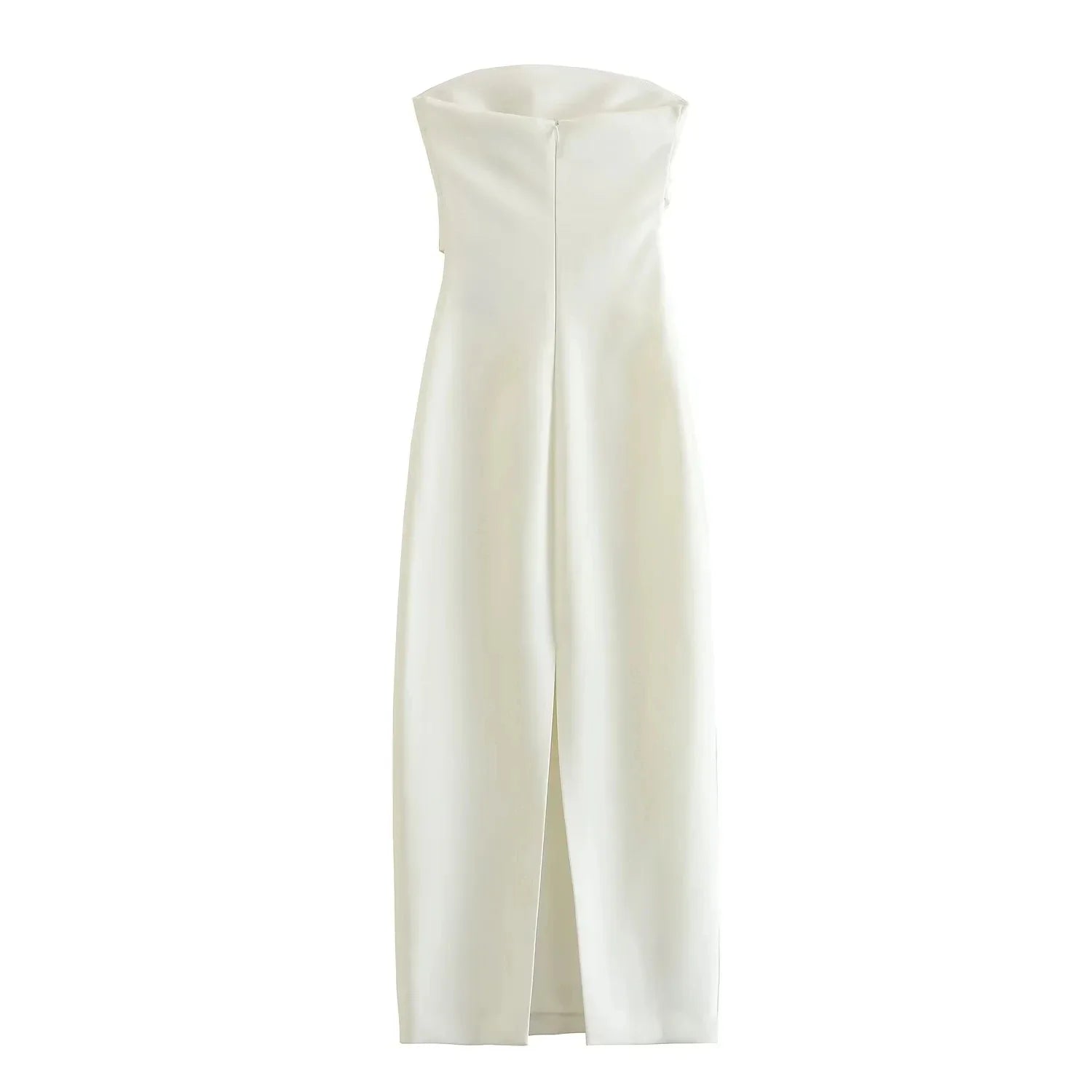 ASDS 2024 off shoulder black white long dress women bodycon beige midi dress woman summer backless sexy party dresses - Smarsty
