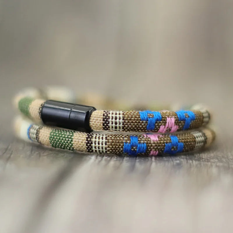 Men's Bohemia Rope Bracelet for Adventure and Survival - Smarsty