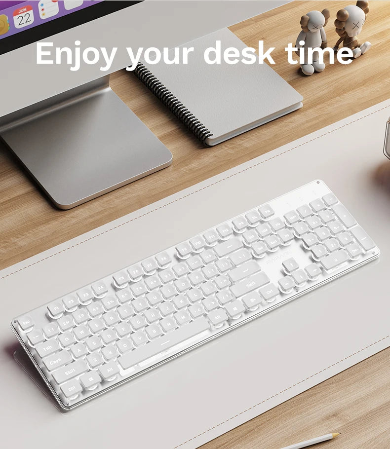 Silent All Metal 104 Key Keyboard For Office And Gaming
