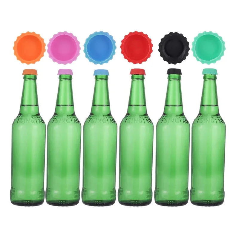 Candy Color Silicone Beer Bottle Caps for Home Brewing - Smarsty