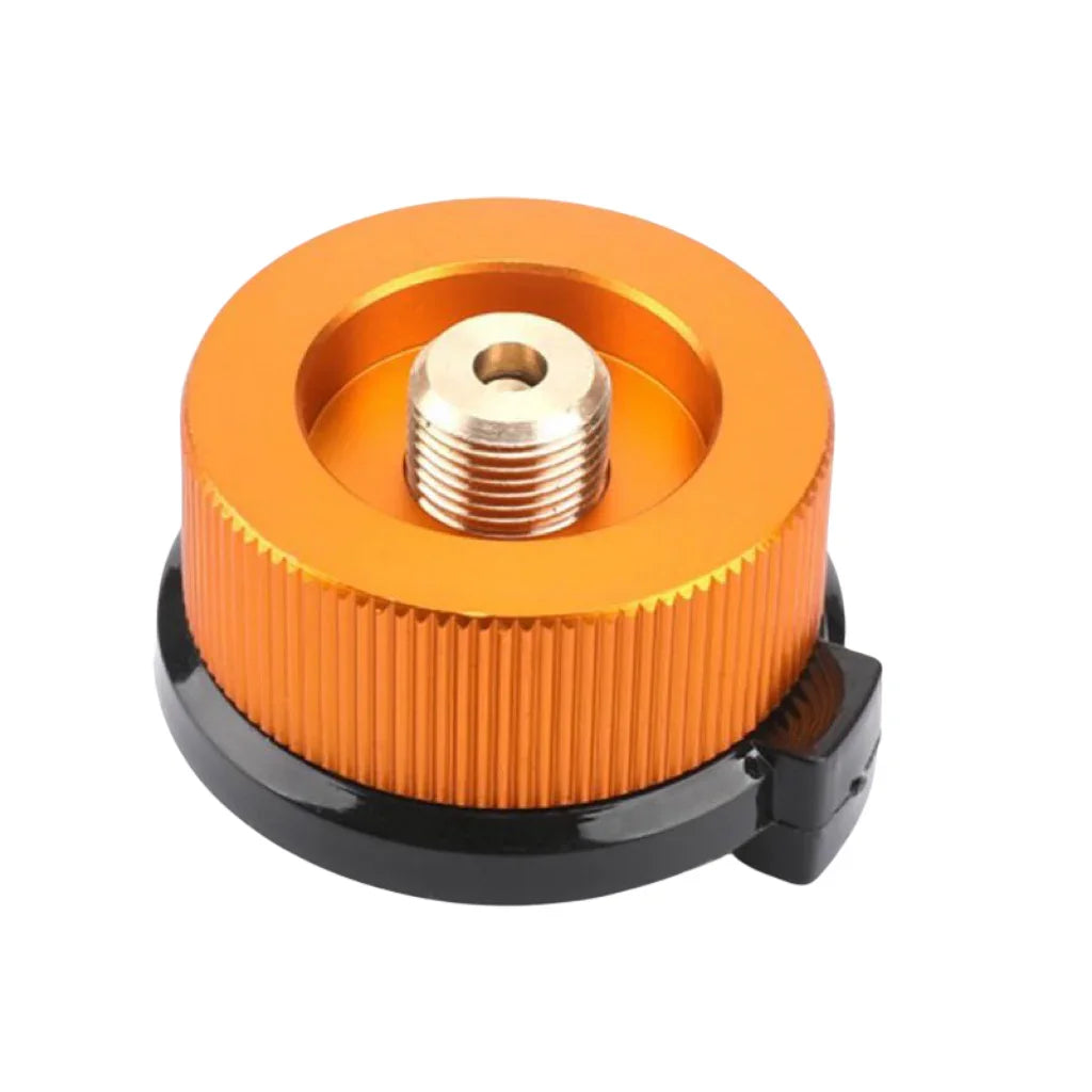 Outdoor Camping Hiking Stove Burner Adaptor Split Type Furnace Converter Connector Auto-off Gas Cartridge Tank Cylinder Adapter by Smarsty
