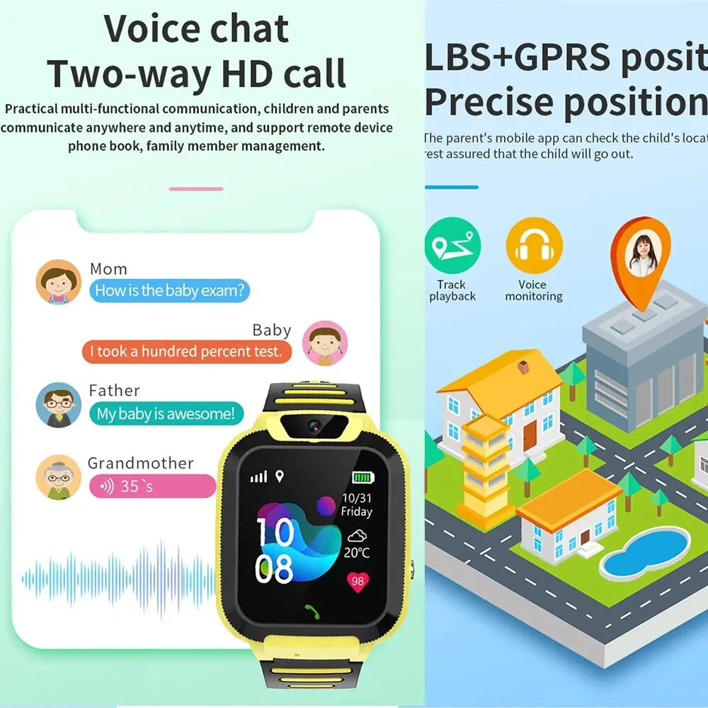 4G Kids Smart Watch With SOS Call And Waterproof Design - Smarsty