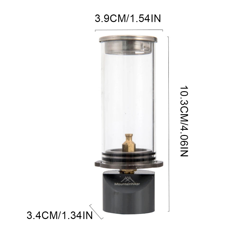 Camping Gas Lantern Butane Gas Light Lantern Multi-Function Gas Candle Light Metal Portable Tent Lantern for Camping Picnic
