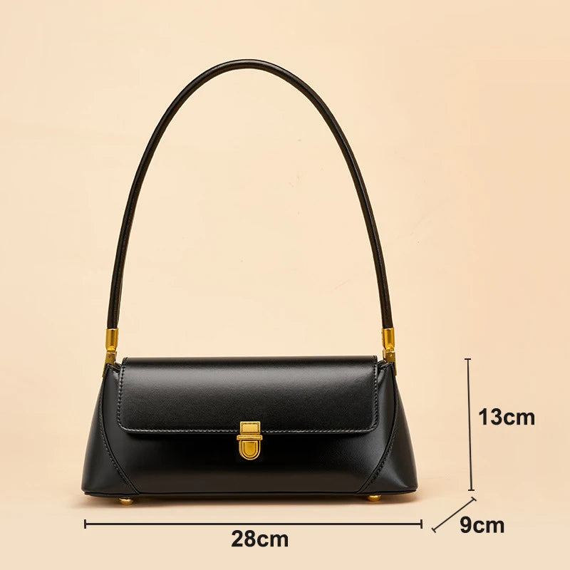 Lux Baguette Bag For Women Genuine Leather Shoulder - Smarsty