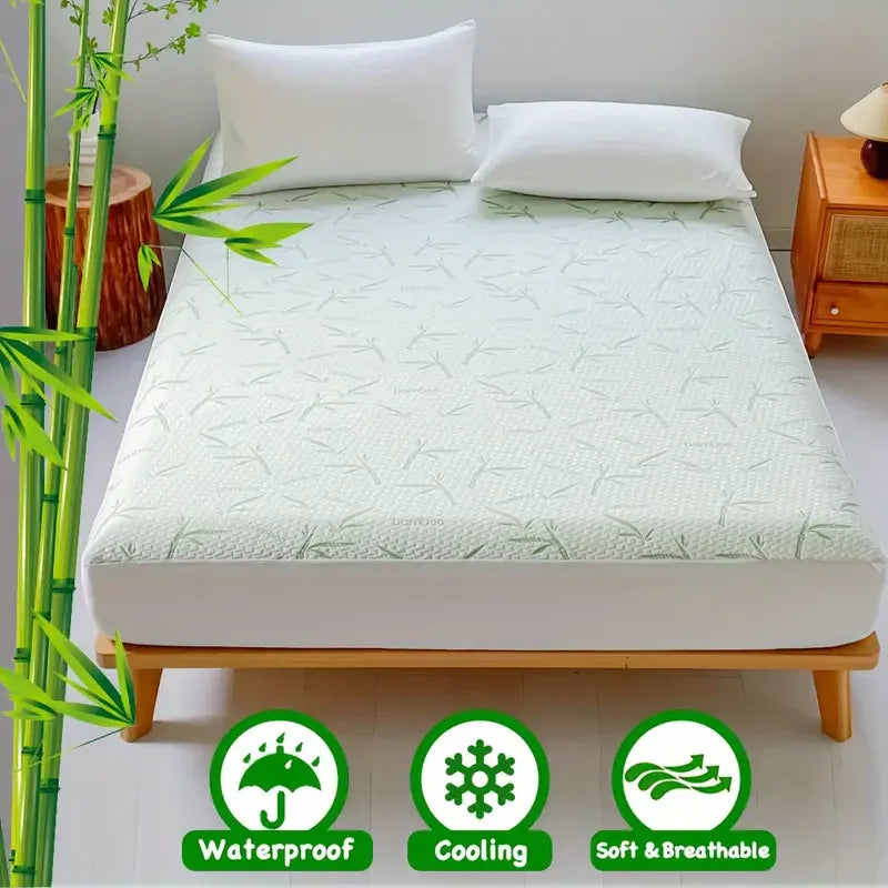 Waterproof Bamboo Mattress Cover with Deep Pocket - Smarsty