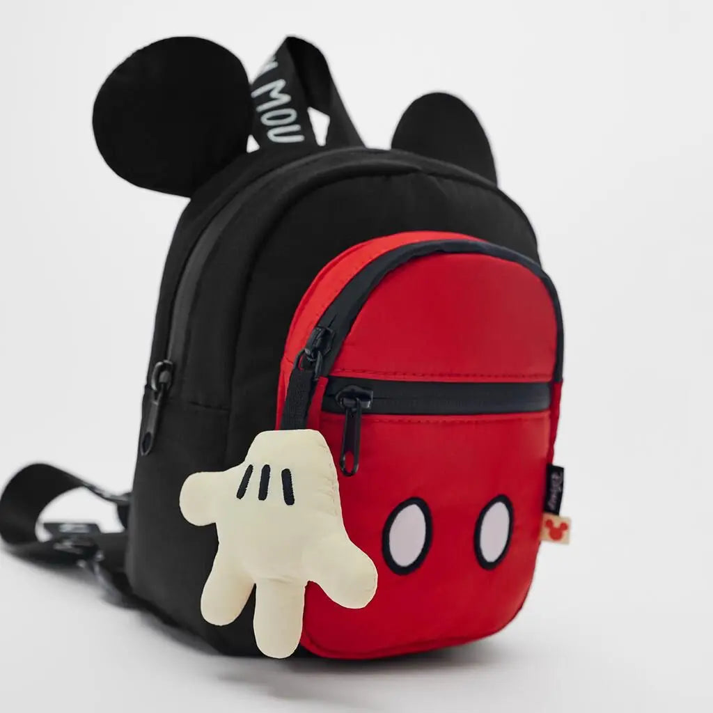 Mickey Mouse Canvas Backpack Large Capacity School Bag - Smarsty