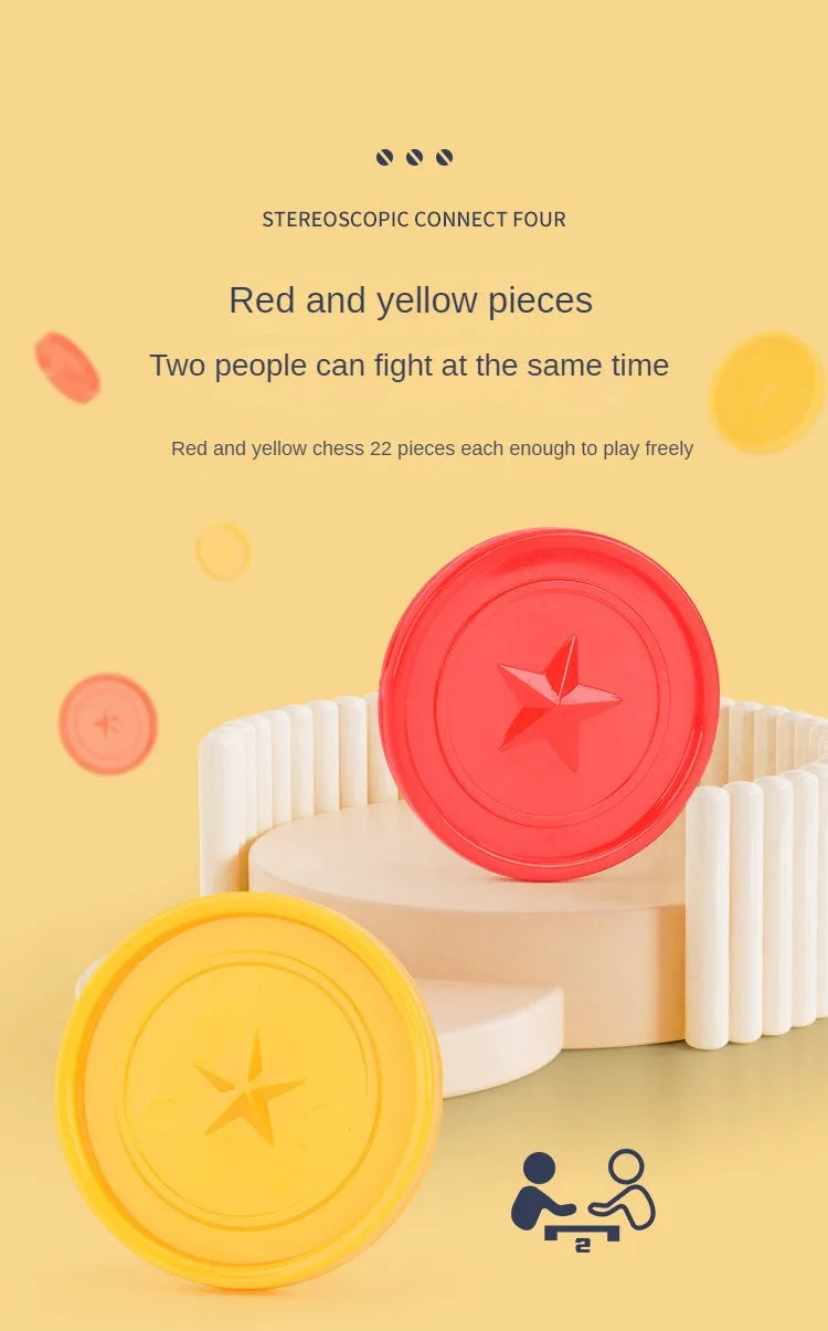 Four In A Row Bingo Chess Connect Classic Family Board Game Toys Fun Educational Toy for Kids Children Entertainment Game by Smarsty