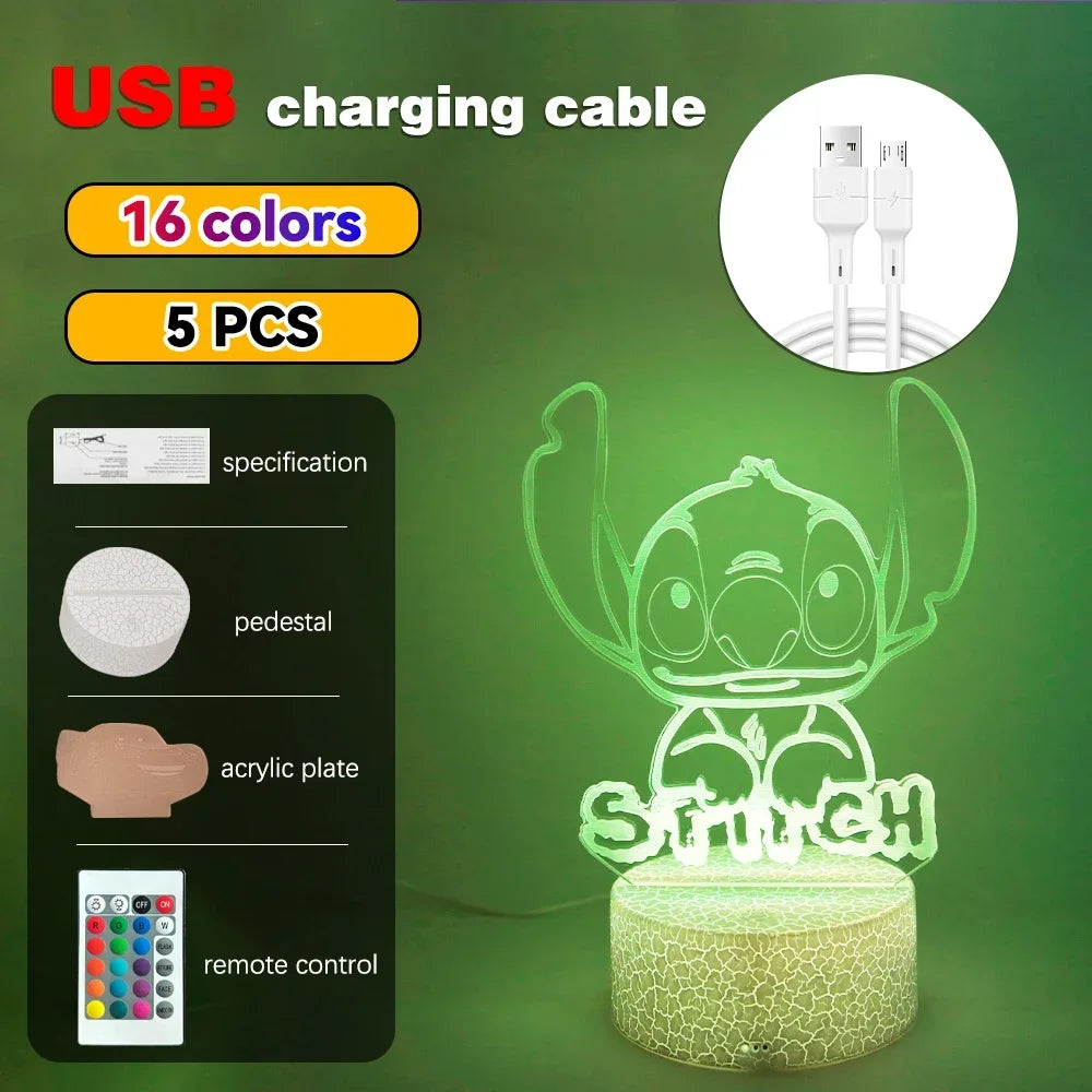 3D Illusion LED Night Light with Remote Control - Smarsty