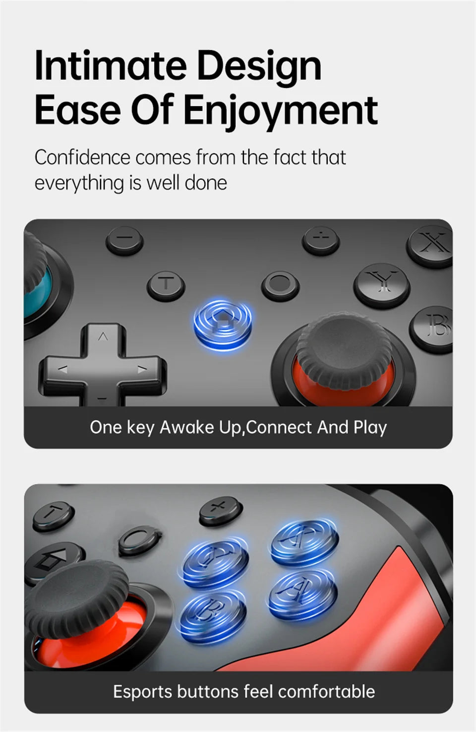 GAMINJA Wireless Bluetooth Gamepad For Nintendo Switch - Smarsty