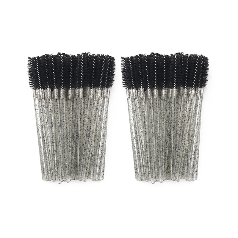 50Pcs Disposable Eyelash Brushes for Makeup Application - Smarsty