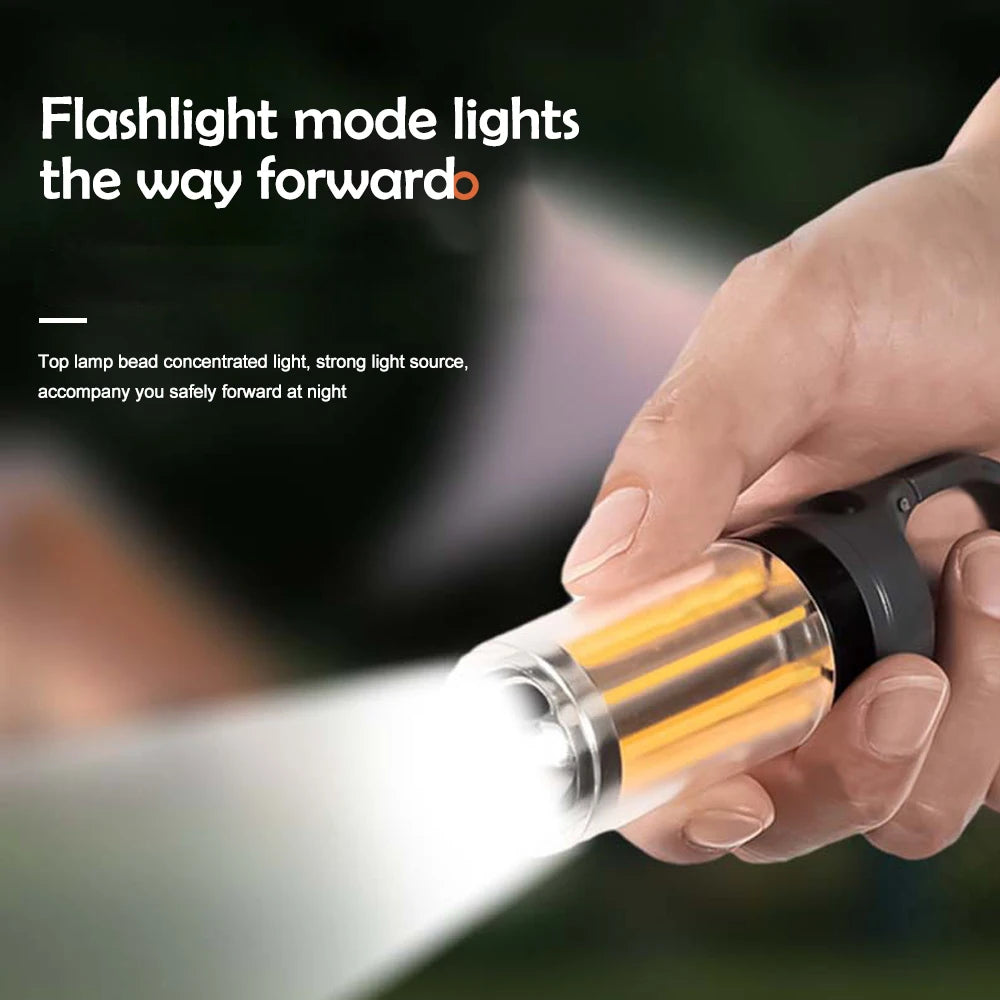 LED Camping Lantern Rechargeable Portable Flashlight Work Light 5 Modes Hanging Tent Lamp 8 Light Filaments Outdoor by Smarsty