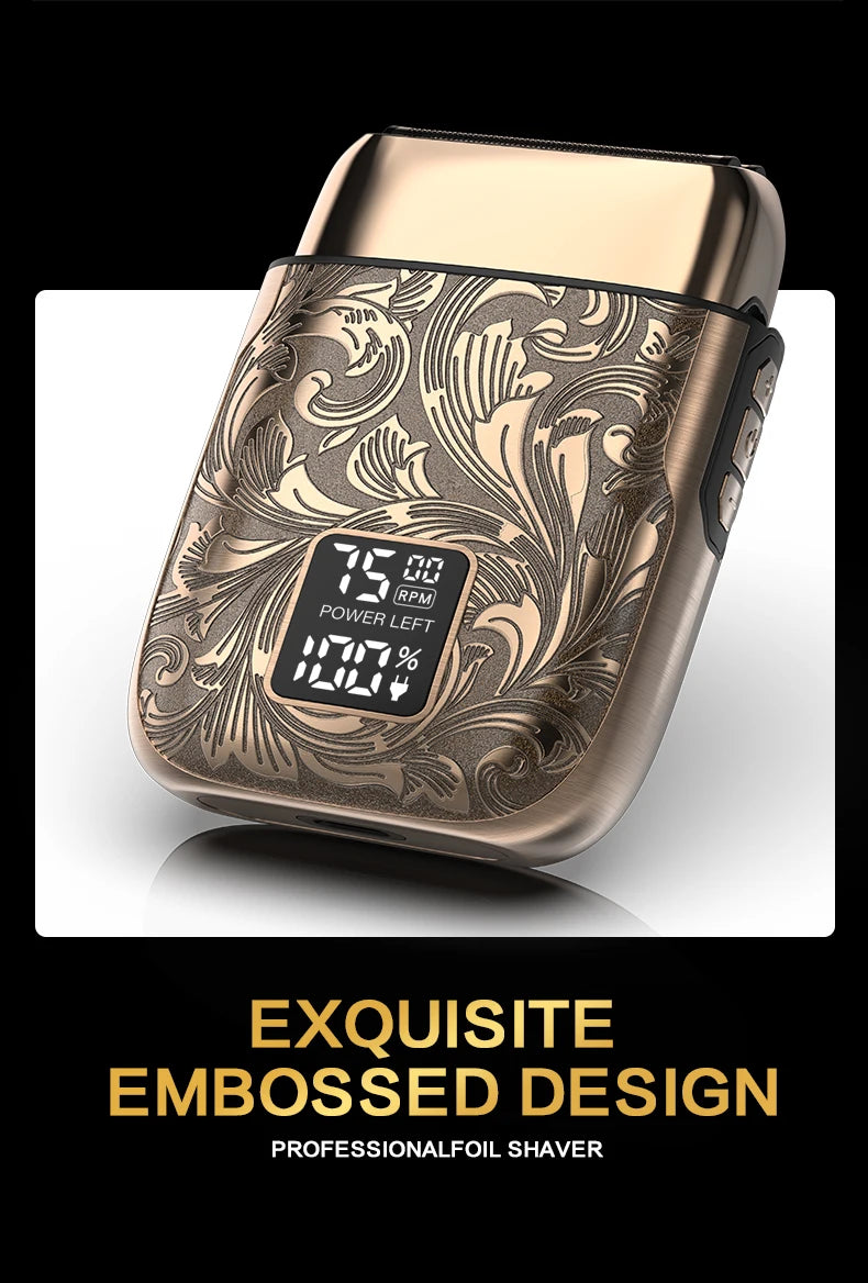 Ufree Close Shaver Electric Foil Shavers for Men, 3-Speed Electric Razor, Home appliance, Face Shaving Beard Trimmer with LCD