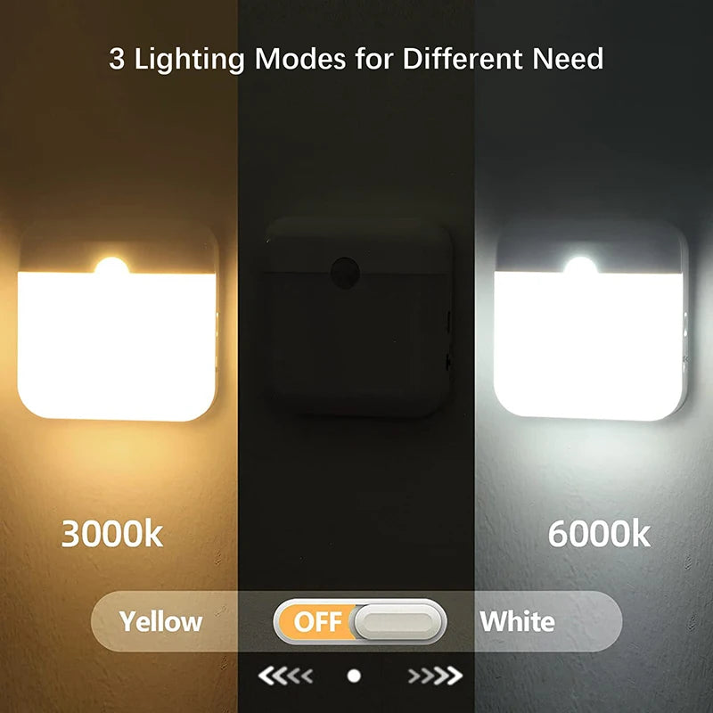 LED Wireless Motion Sensor Night Light for Easy Navigation - Smarsty