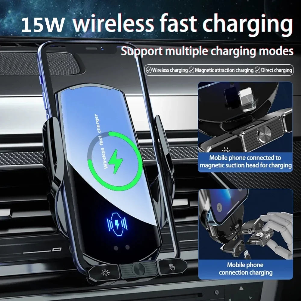 Magnetic Car Mount Wireless Charger Air Vent Holder - Smarsty
