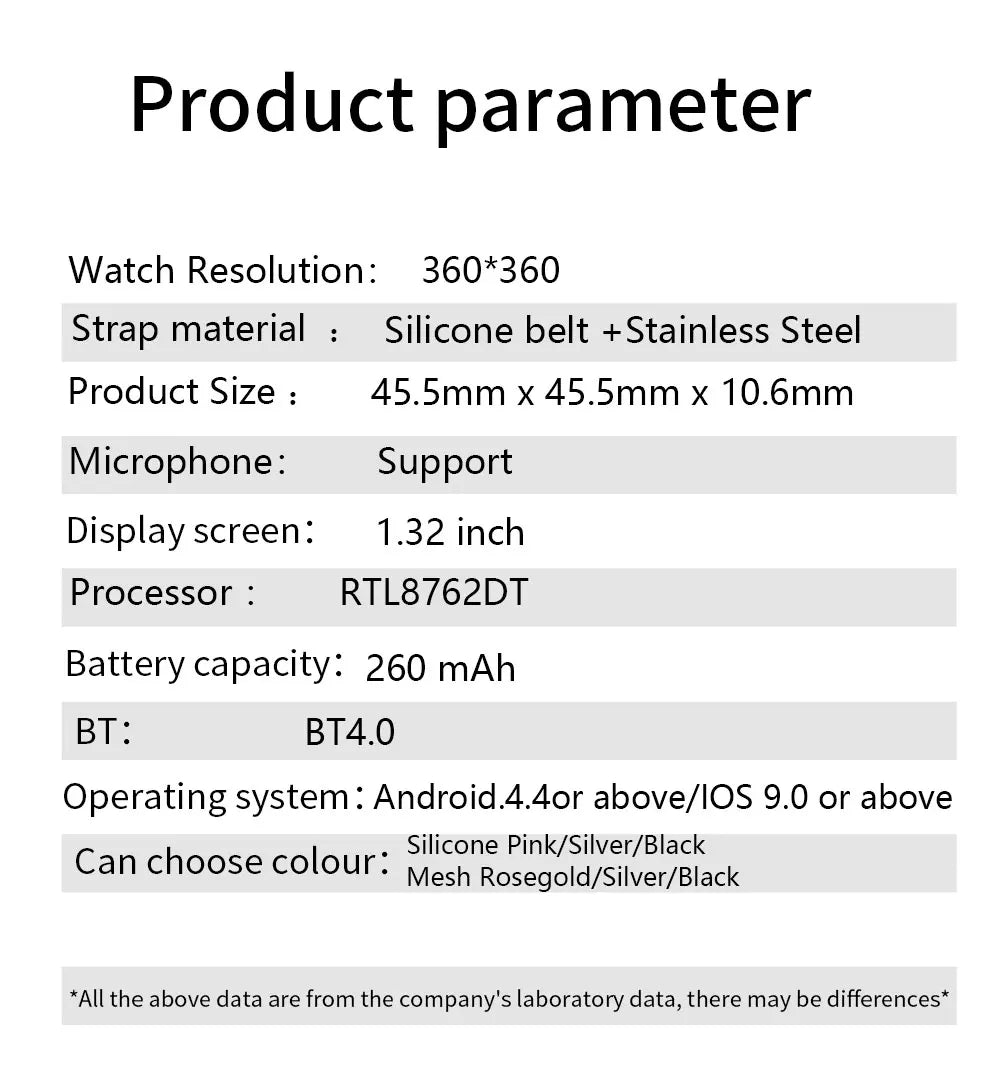 MEVADEN Bluetooth Smart Watch with Fitness Tracker - Smarsty