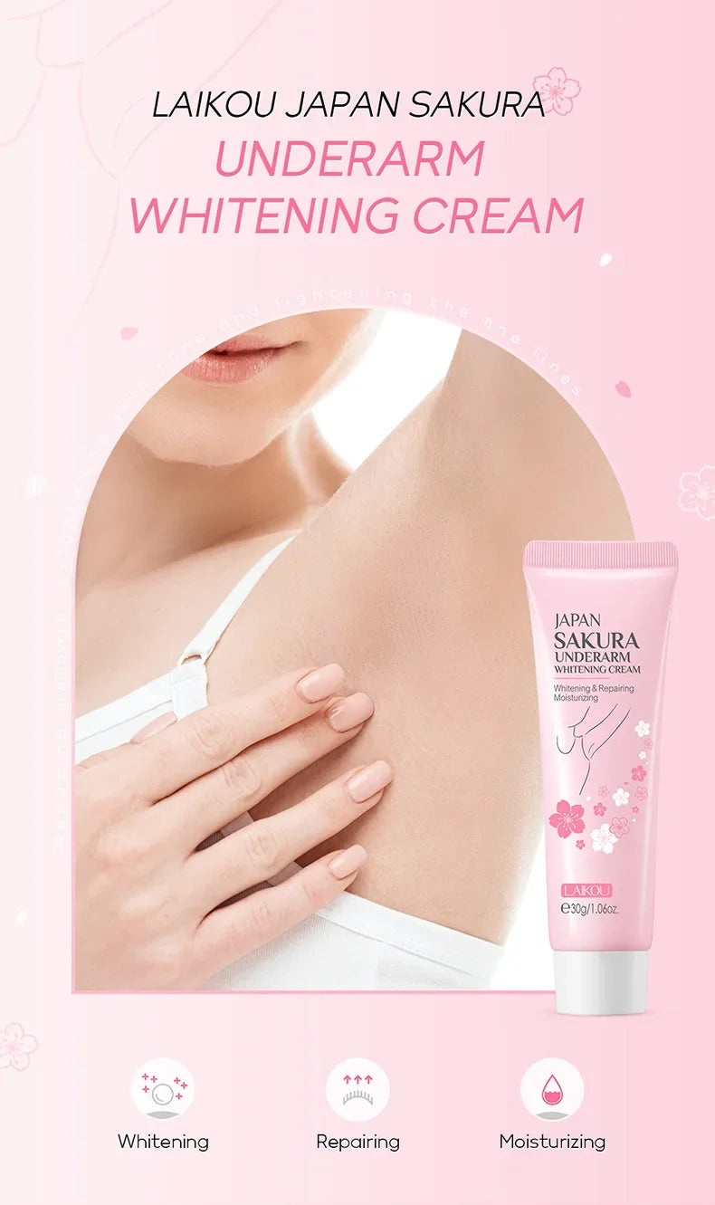 Laikou Sakura Underarm Cream for Skin Brightening - Smarsty