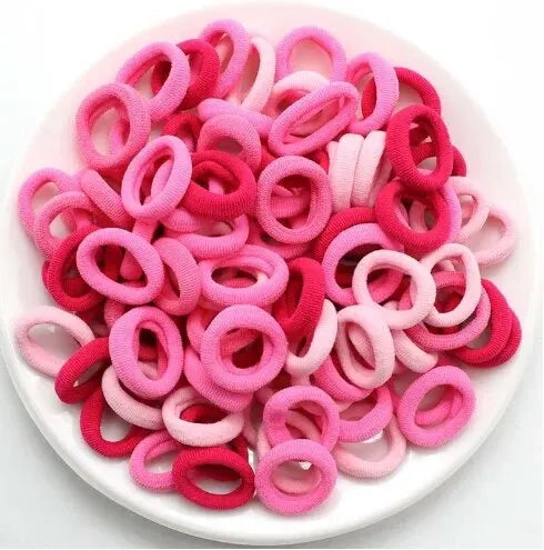 300pcs Girls Colorful Elastic Hair Bands Soft Bulk Pack - Smarsty