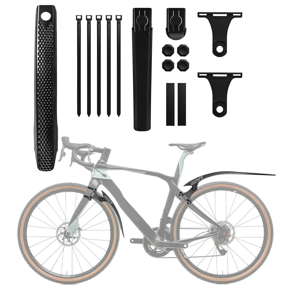 Cycling Mud Flaps Strong Toughness Bike Tire Wheel Mudguard Lightweight Road Bike Wheel Fenders for Front Rear Wheels Below 50mm