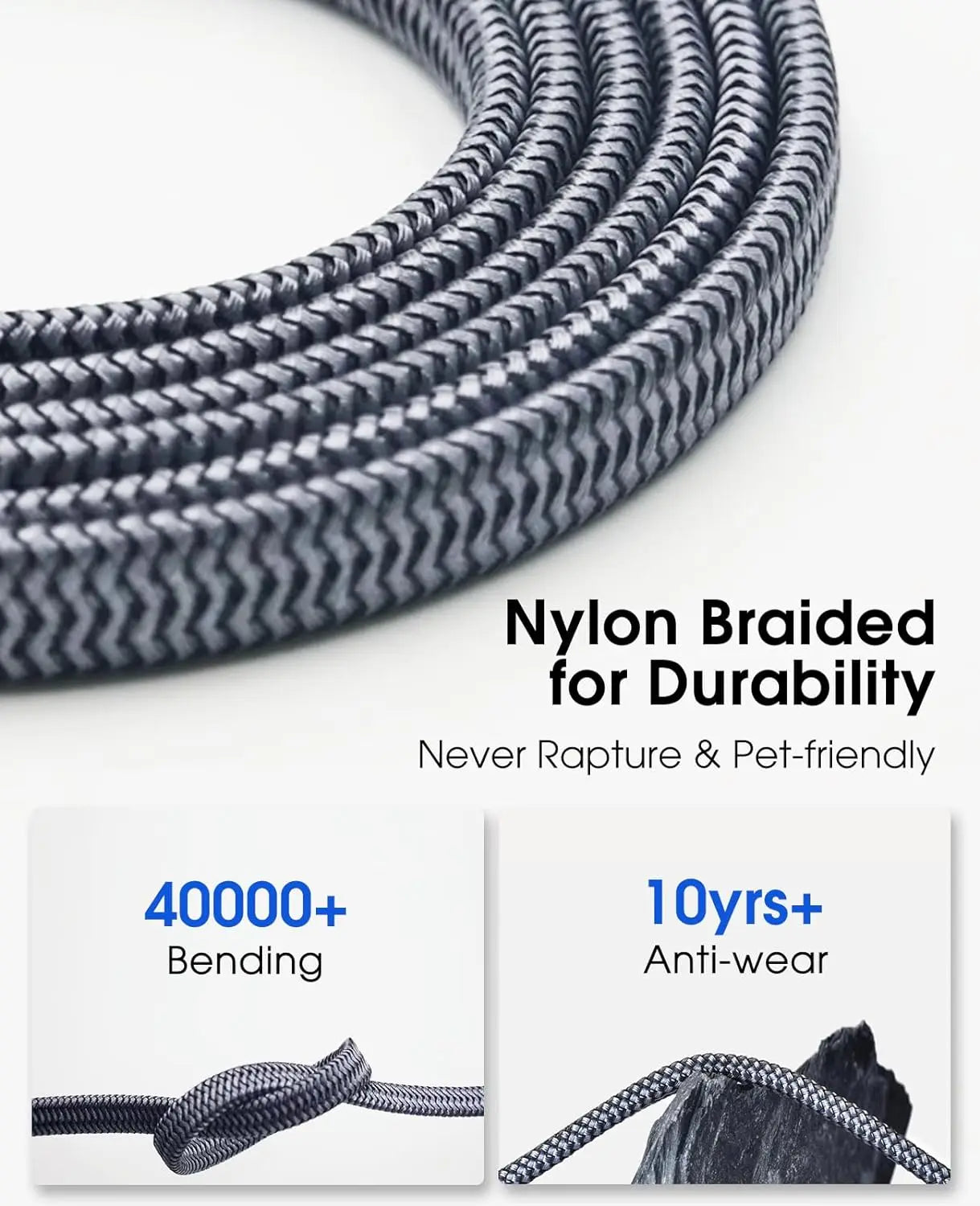 MIZIQIER CAT 8 Flat Network Cable 40Gbps for Gaming - Smarsty