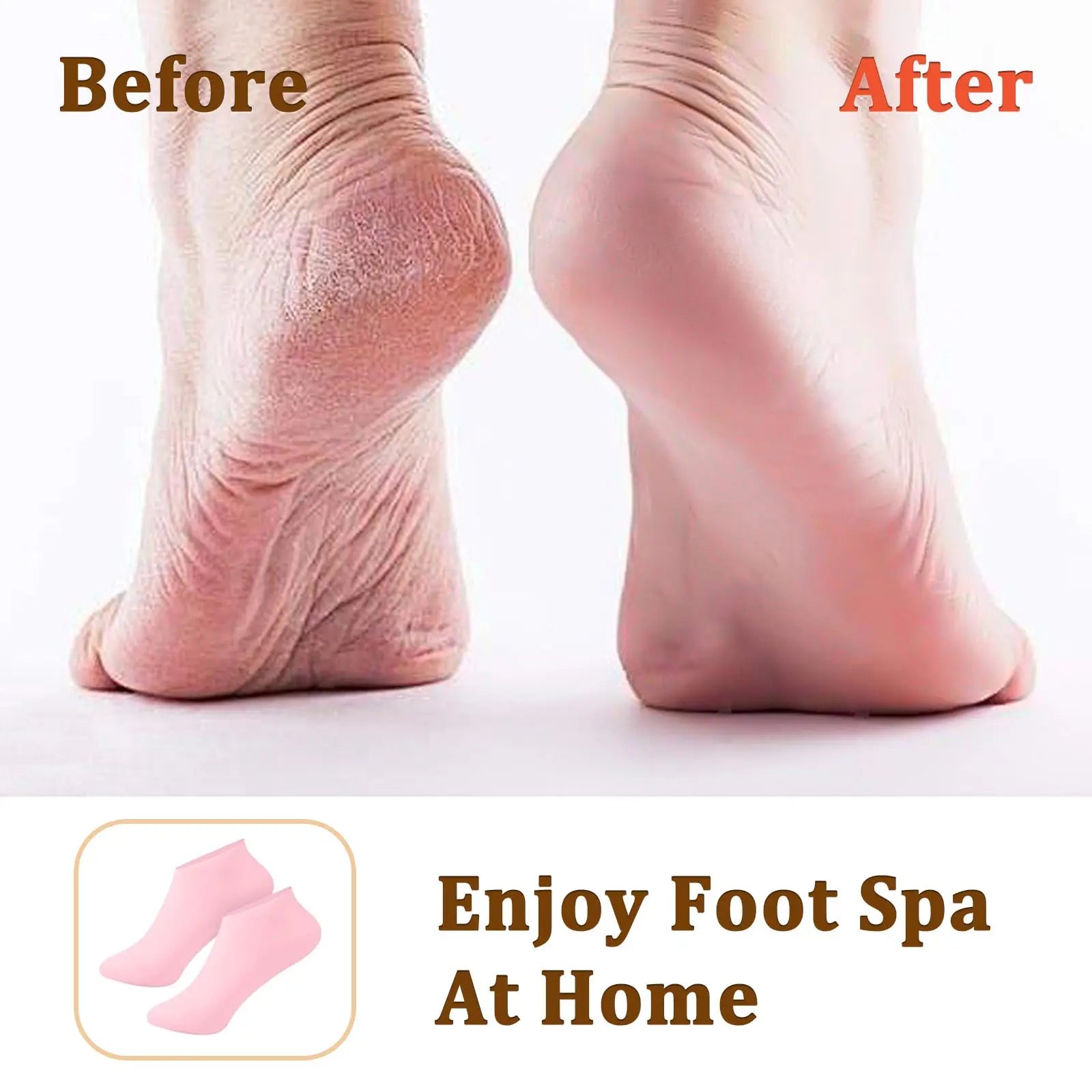 Silicone Foot Care Socks for Softening Cracked Heels - Smarsty