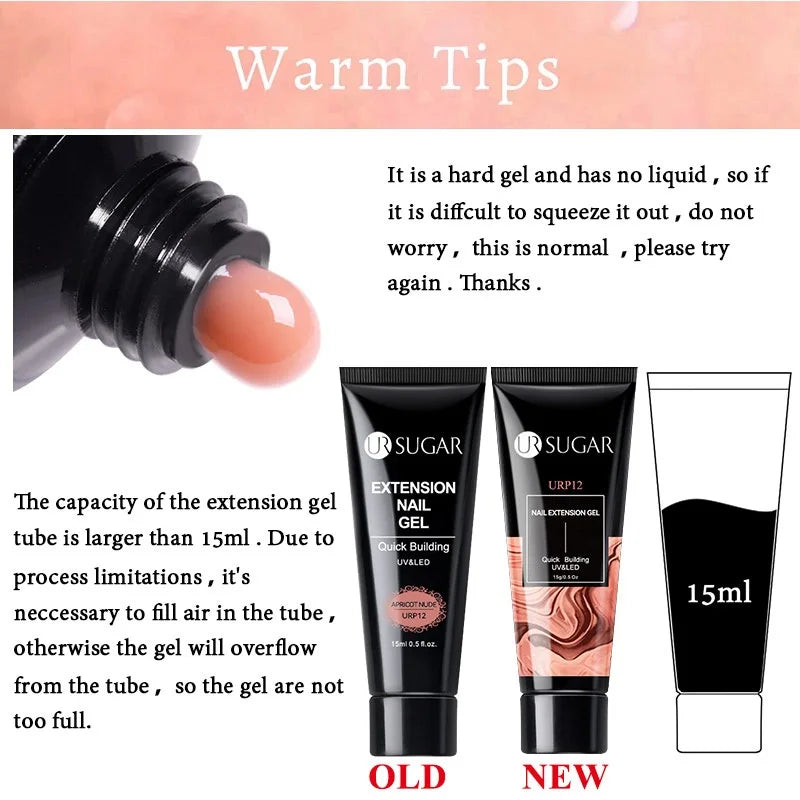 Nude Glitter Gel Nail Polish Kit for Long-Lasting Manicure - Smarsty