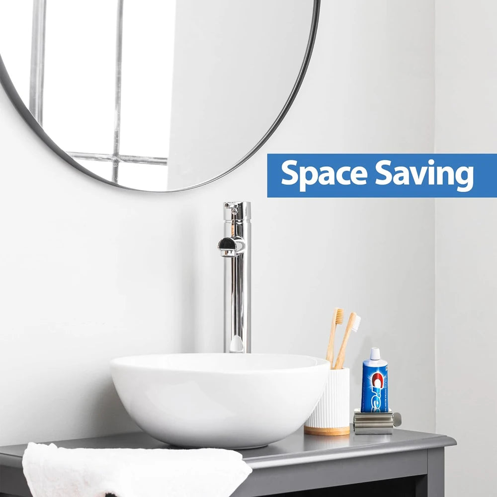 Bathroom Accessories Toothpaste Squeezer Tube Roller Stainless Steel Wringer Roller Rotate Dispenser for Ointments Cosmetics - Smarsty