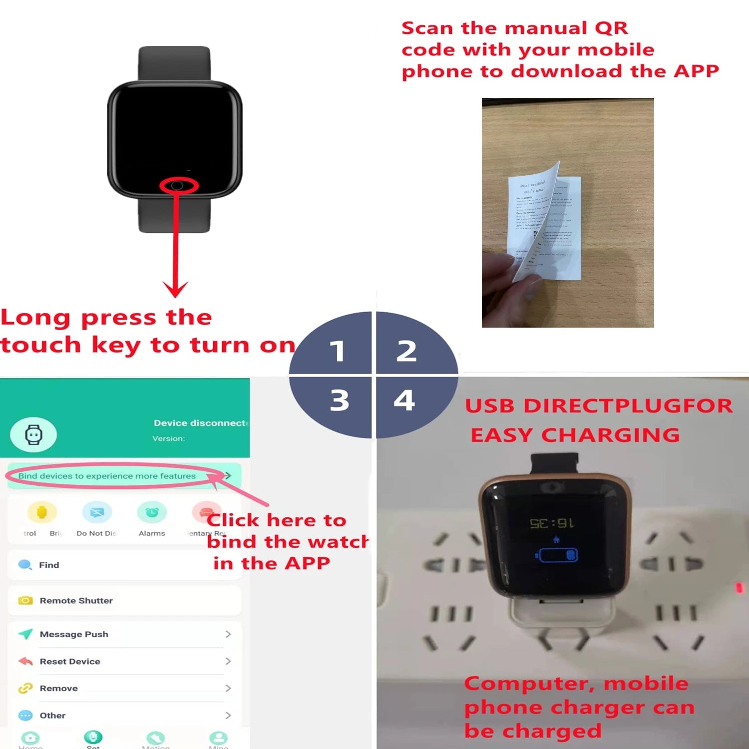 Smart Watch Fitness Tracker with Heart Rate Monitor - Smarsty