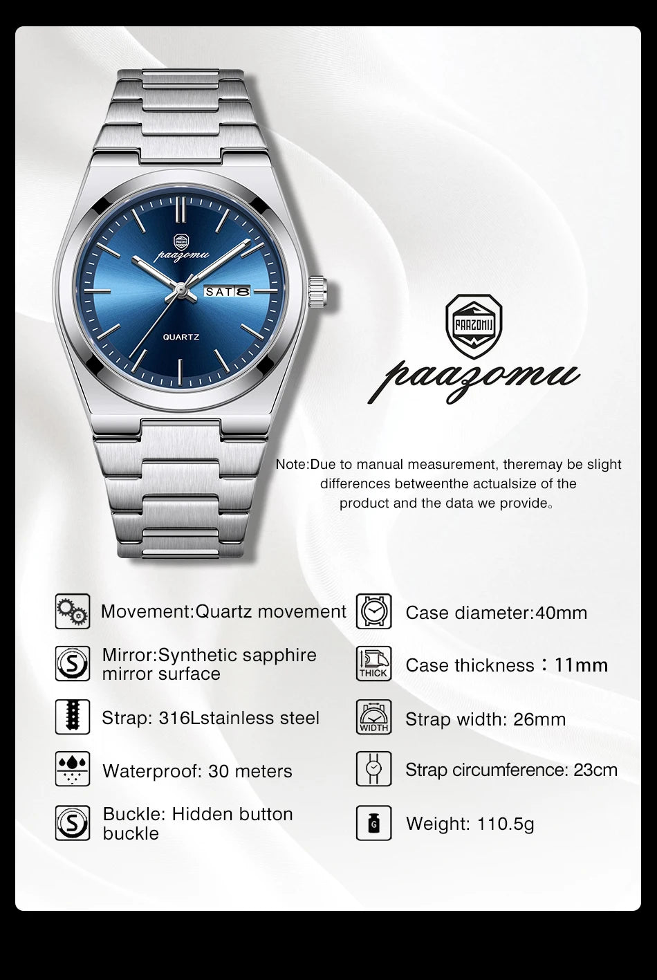 Luxury Waterproof Quartz Men's Watch with Luminous Features - Smarsty