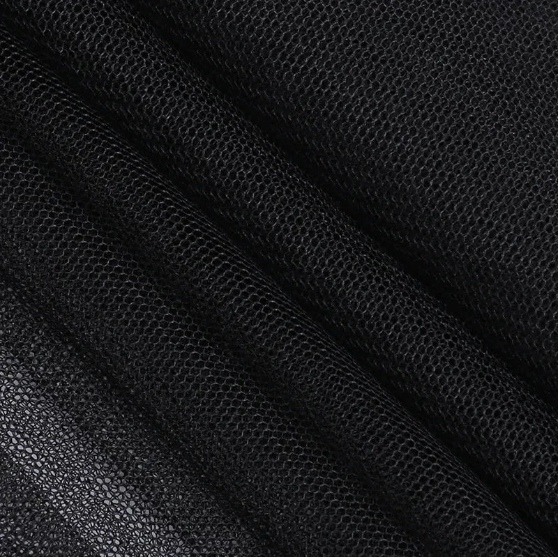 Sexy Net Yarn High-Waisted Irregular Skirt for Women Summer New European and American Gothic Style Versatile Casual Skirts - Smarsty