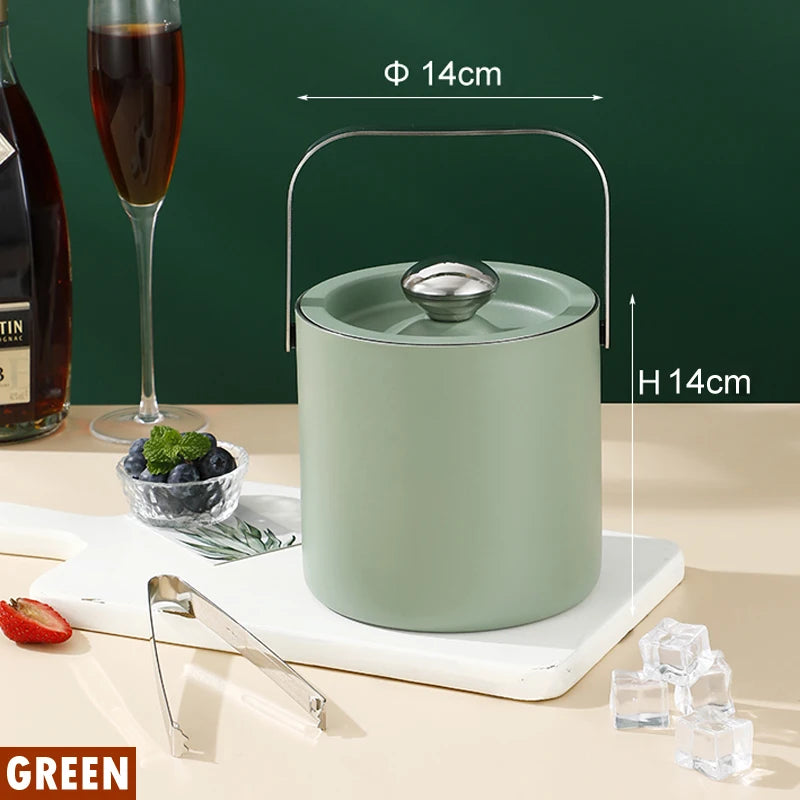 Portable Stainless Steel Ice Bucket for Outdoor Parties - Smarsty