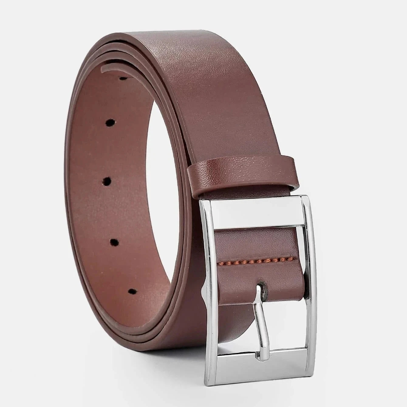 Luxury PU Leather Belt for Men with Metal Buckle - Smarsty