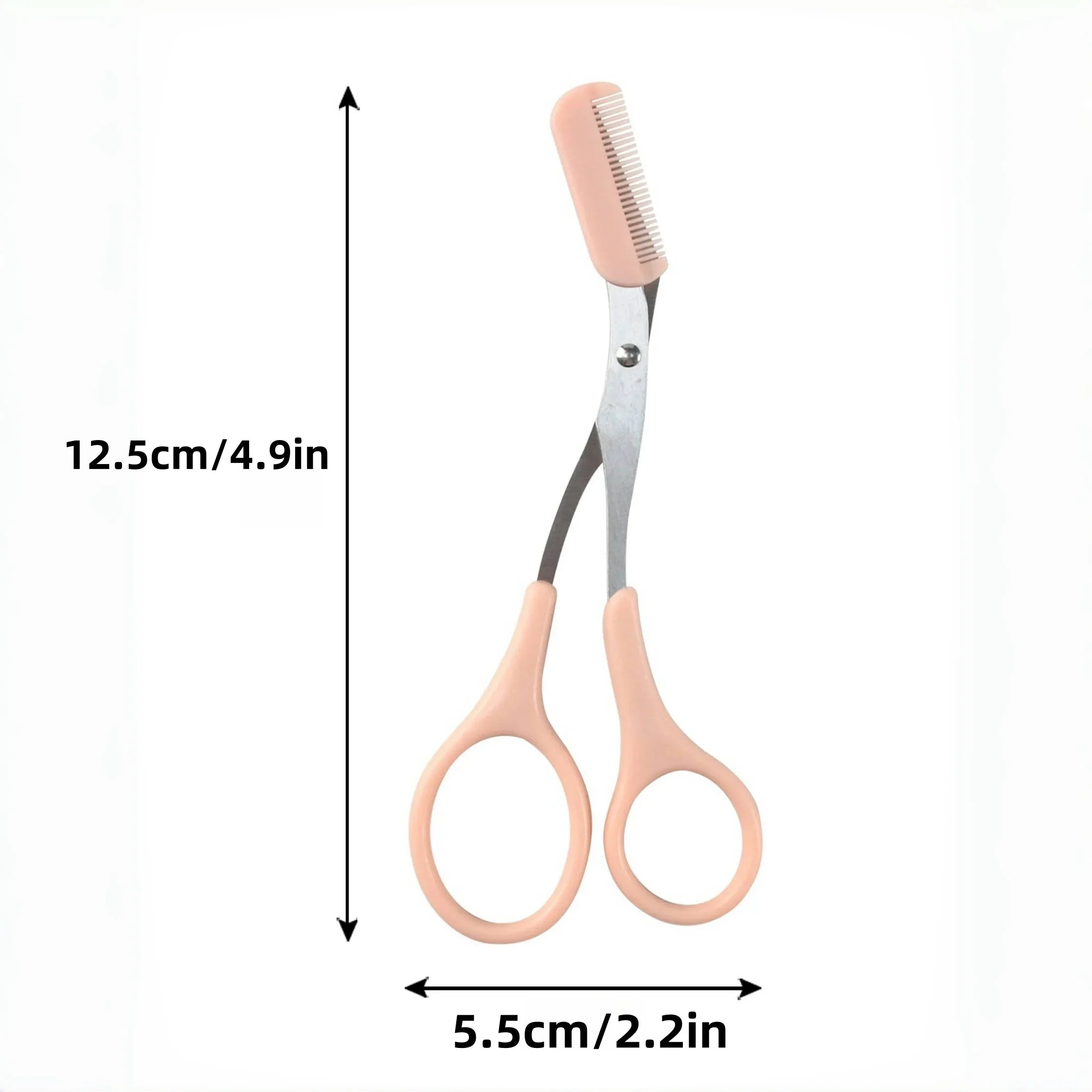 Precision Eyebrow Trimming Scissors with Built-in Comb - Smarsty