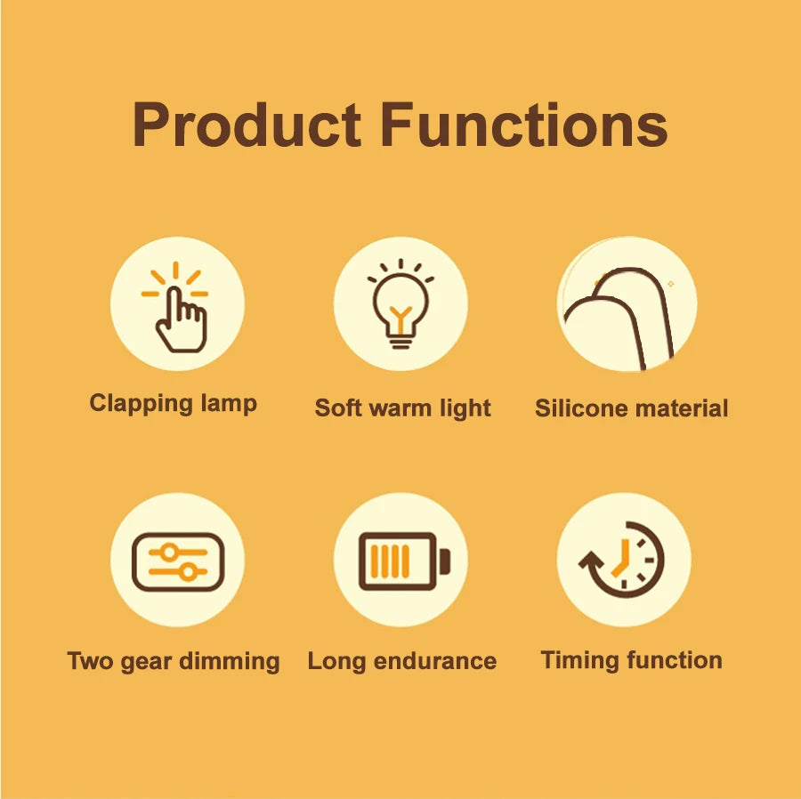 Cute Penguin Night Light Rechargeable Silicone Lamp for Kids - Smarsty