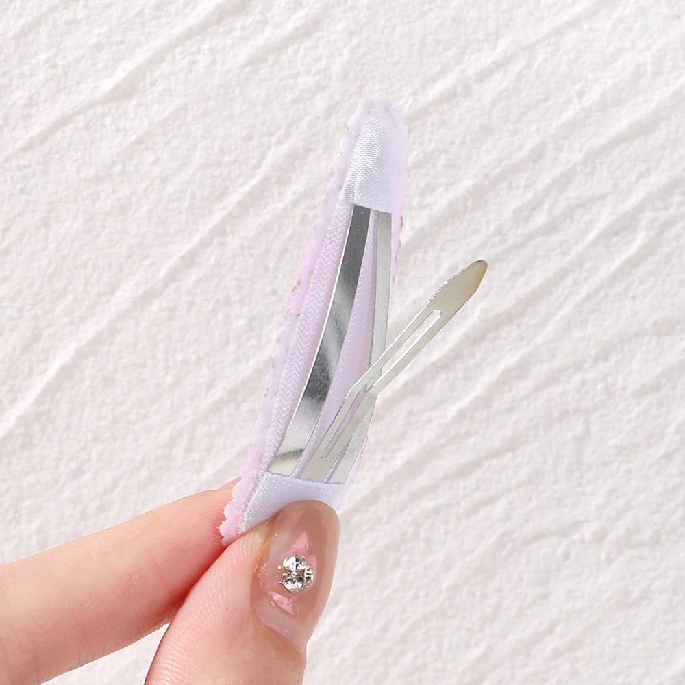 10 Pcs Cotton Alloy Hair Clips for Kids - Smarsty