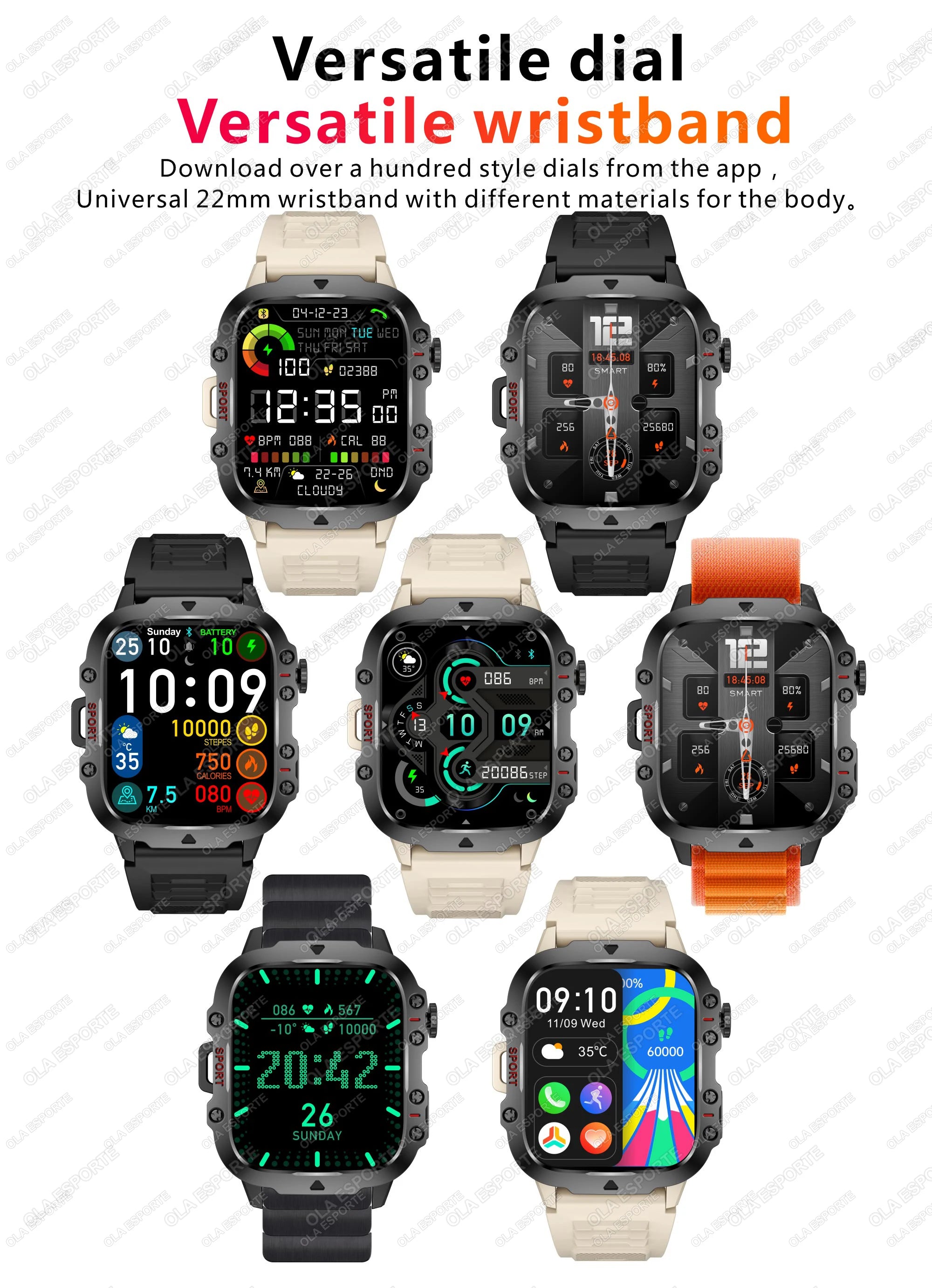 Xiaomi Military Smart Watch for Men with Health Monitor - Smarsty