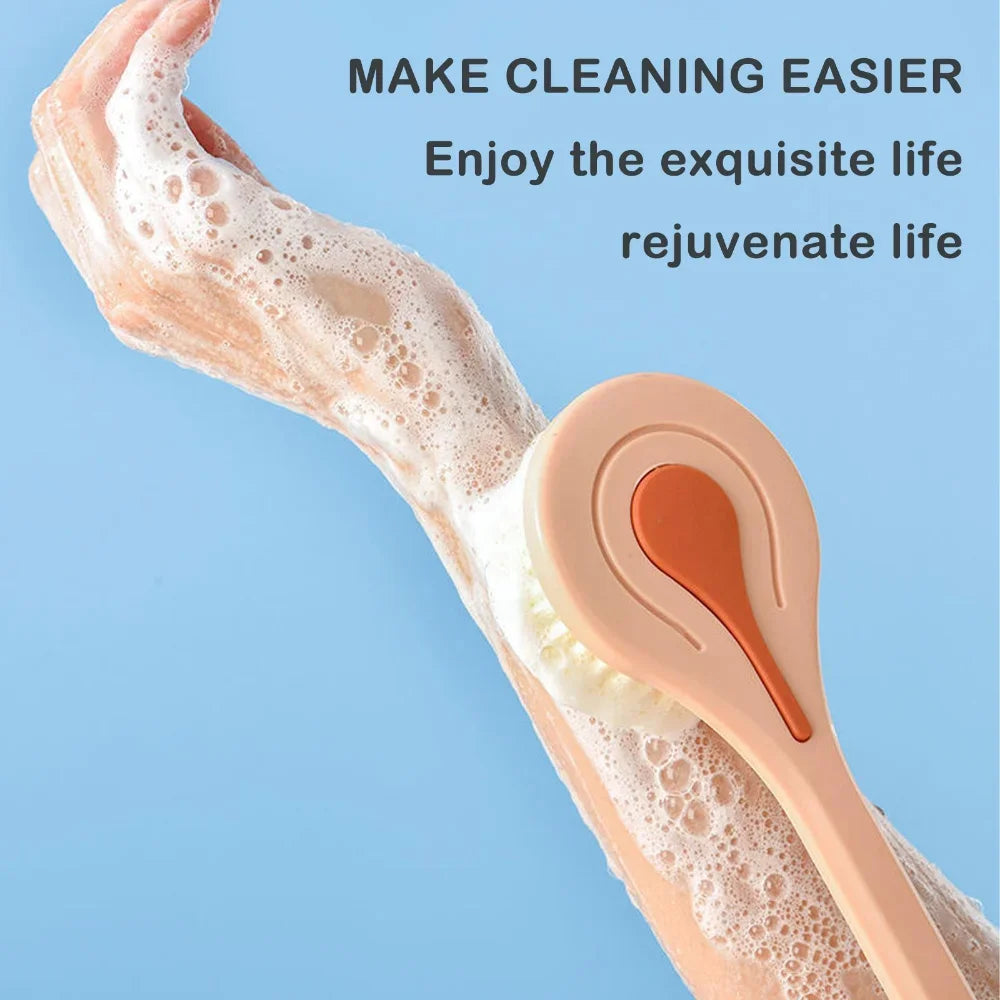 Soft Hair Bath Brush with Long Handle for Easy Scrubbing - Smarsty
