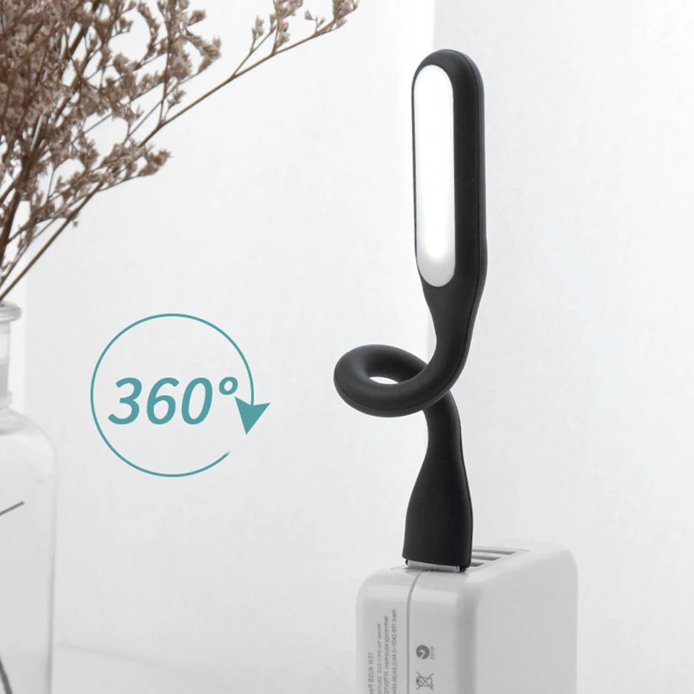 USB LED Light Reading Light Flexible Portable Night Light Gooseneck Mini USB Light for Power Bank Laptop Notebook